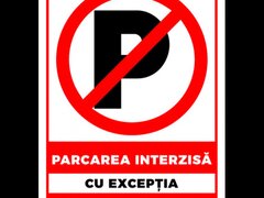 Semn de parcarea interzisa cu exceptia conducerii directiunii